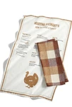 Martha Stewart Collection 2-PC. Cotton Butcher Block Kitchen Towel Set. Fixed Price $12.00.