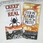 Spooky Halloween Kay Dee Cotton Kitchen Towel Bundles Sets Of 2. Fixed Price $19.99.