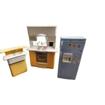 Barbie 1999 So Real Now Kitchen Set Oven Sink Refrigerator Vintage Mattel. Fixed Price $22.95.