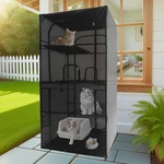Deblue Catio Outdoor Enclosure Window 72.4 Large Cage Perches Tiers. Fixed Price $167.68.