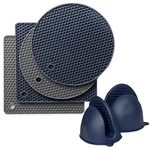 4 Pcs Silicone Trivet Mats For Kitchen Counter, Oven Mitts And Pot H.... Fixed Price $21.19.