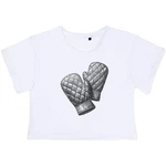 'quilted Oven Mitts' Women's Cotton Crop Tops (CO060744). Fixed Price $13.43.