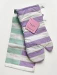 Nwt Kate Spade 3 Piece Kitchen Set / Pastel Springtime Stripes (iced Grape). Fixed Price $19.95.