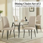 High Back Dining Chairs Set Of 2, Modern Comfort Seating Home & Kitchen. Fixed Price $79.95.