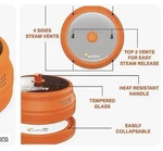 Microwave Splatter Cover Silicone W/glass Orange Ezy Active 10.5 Plates & Bowls. Fixed Price $45.00.
