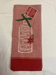 Kay Designs Kitchen Tea Towel Reindeer Christmas Wine Bottle. Fixed Price $11.99.