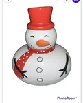 Boston Warehouse White Ceramics Snowman Winter Sponge Soap Holder Dish. Fixed Price $9.99.