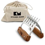 Kitchen Mama Meat Claws Stainless Steel Shredder With Wooden Handle For.... Fixed Price $52.50.