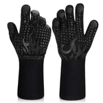 Comsmart Bbq Gloves, 1472 Degree F Heat Resistant Grilling Long, Black. Fixed Price $21.90.
