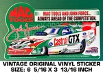 Mac Tools John Force - Vintage Original Vinyl Decal Sticker Drag Racing. Fixed Price $9.40.