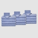 True Hue 24 Piece Cotton-recycled Polyester Bleach Safe Bath Towel Set, Blue. Fixed Price $33.56.
