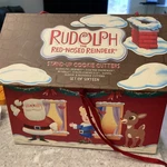 Rudolph The Red-nosed Reindeer 3-D Stand-up Cookie Cutters Christmas Set Of 16. Fixed Price $5.00.