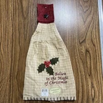Christmas Holiday Hand Oven Towel - Holly Park Designs. Fixed Price $6.99.