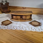 Vintage Handcarved Wooden Set- 10 Box- Thailand. Fixed Price $24.99.