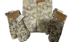 Set Of 2 From The Hearth Oven Mitts Pumpkin Kitchen Hand Towels Beige. Fixed Price $23.75.