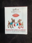Hallmark 2021 Mini Ornament Rudolph And Clarice - Set Of Two. Fixed Price $31.50.