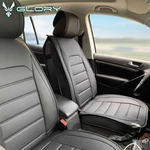 Universal Car Seat Covers Pu Leather Cushion Protector 01 Style Black (front). Fixed Price $53.99.