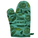 Lettuce Is The Taste Of Sadness Oven Mitt Funny Greens Salad Vegetable Sarcastic. Fixed Price $5.00.