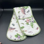Portmeirion Botanic Garden Floral Cloth Oven Hotpot Glove Mitt Towel 1988 Cotton. Fixed Price $23.99.