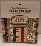 Echo Park Warm & Cozy Christmas 6X6 Paper Pad 48 Double Sided Sheets. Fixed Price $7.99.