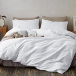Duvet Cover Set 3 Pcs 1 2 Pillow Shams Hotel Quality Bedding White. Fixed Price $25.99.