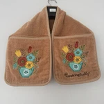 Campanelli Cooking Buddy Holder Hand Towel Floral Teapot Embroidered Mitts. Fixed Price $19.99.