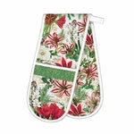 Michel Design Works Merry Christmas Amaryllis Cotton Kitchen Double Oven Glove. Fixed Price $23.99.