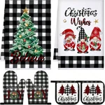Bencailor 6PCS Cardinal Christmas Kitchen Towels Oven Mitts Pot Holders Set. Fixed Price $39.14.