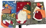 Russ Berrie Christmas Oven Mitts 2-POT Holders Wool Blend Felt Design. Fixed Price $18.74.