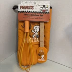 New Peanuts 3 Piece Kitchen Set Oven Mitt, Spatula, Whisk Football 100% Cotton. Fixed Price $17.00.