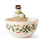 Lenox 893504 Holiday Snowman Bowl, Christmas Hosting. Fixed Price $38.12.