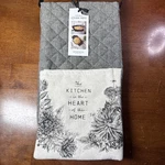 New Soft Demdaco Oven Mitt Gray Plaid Cotton Thick Doubles As Trivet. Fixed Price $15.00.