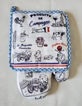 Paris Glam Pot Holder And Oven Mitt New *small Stain. Fixed Price $20.00.