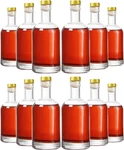 Clear Glass Bottles 12 Oz - 375ML Pack Of For Wine Beverages Drinks Oil Vin. Fixed Price $51.85.