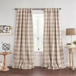 Elrene Home Fashions Farmhouse Living Grainger Buffalo-check Blackout Window .... Fixed Price $44.87.
