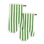 Kate Spade New York Botanical Stripe Oven Mitt 2-PACK Set 7" X 13" Green/pink. Fixed Price $46.30.