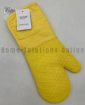 Williams Sonoma Ultimate Canvas Oven Mitt Yellow 15" #J4060 Ps. Fixed Price $25.83.