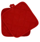 Home Collection 100% Cotton 2 Pot Holders Set Red. Fixed Price $7.99.