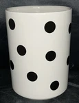 Kate Spade New York Utensil Holder 8 Lenox All In Good Taste Black Deco Dot. Fixed Price $25.00.