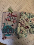 Golden Girls Oven Mitt Tea Towel Kitchen Dining Set Cotton Blue Purple New. Fixed Price $14.99.