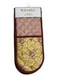 Waverly Mopine Pot Grabber Rooster Gingham Fleur De Lis Quilted 34" Long New. Fixed Price $22.99.