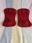 2 All-clad Pot Holders Trivet Cotton Heat Resistant Silicone Red Washable New. Fixed Price $22.00.
