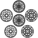 Set Silicone Trivet Mats, Multi-use Insulated Non-slip Kitchen Black. Fixed Price $25.99.