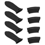 Uxcell 8PCS Cast Iron Skillet Handle Covers, Silicone Hot Black. Fixed Price $21.73.