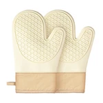 Silicone Oven Mitts (2 Pcs), Waterproof Non Slip Grip Gloves With White. Fixed Price $12.44.