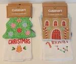 Cuisinart Pot Holder And Kitchen Towel Set Christmas Tree Gingerbread House. Fixed Price $7.99.
