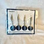 Crate & Barrel Metal Clip Tablecloth Weights Set 4 Water Stripe Blue White New. Fixed Price $19.99.