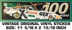 John Force Nhra Drag Racing 100 Wins - Vintage Original Vinyl Decal Sticker. Fixed Price $6.51.