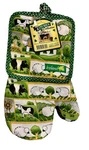 Irish Kitchen Gift Set Oven Mitt & Pot Holder 100% Cotton Ireland. Fixed Price $15.95.