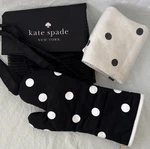Kate Spade Mesh Bag & Kitchen Towel Oven Mitt Black White Polka Dots Set 3. Fixed Price $54.99.